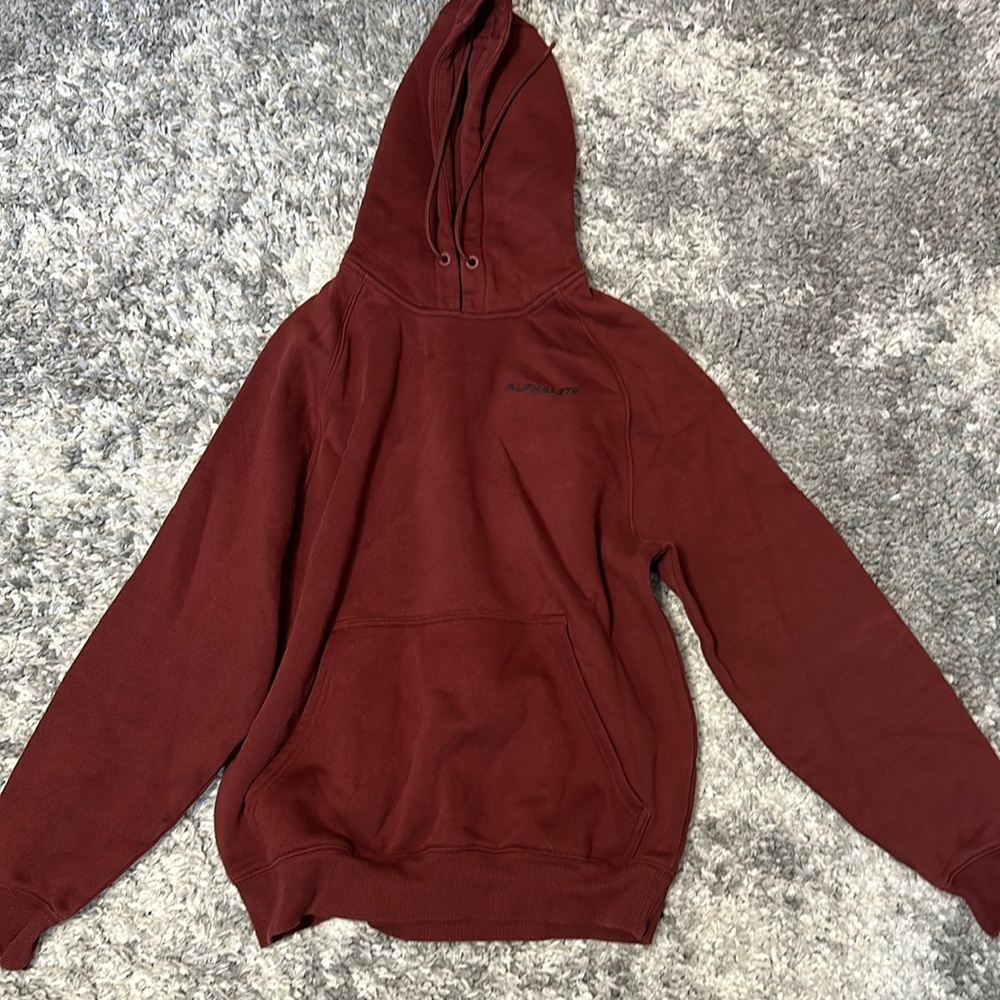 Alphalete hoodie maroon size small